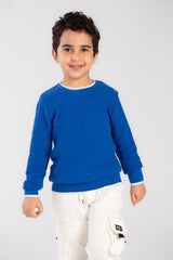 Boy's Basic Crew neck Made Of Soft Pullover