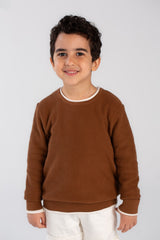 Boy's Basic Crew neck Made Of Soft Pullover