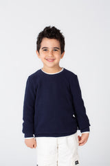 Boy's Basic Crew neck Made Of Soft Pullover