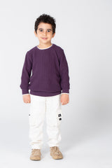 Boy's Basic Crew neck Made Of Soft Pullover