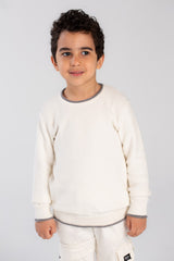 Boy's Basic Crew neck Made Of Soft Pullover