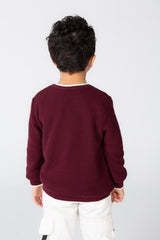 Boy's Basic Crew neck Made Of Soft Pullover