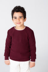 Boy's Basic Crew neck Made Of Soft Pullover