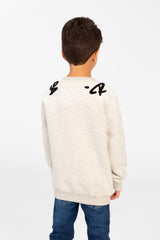 Boy's Printed Sweatshirt With Round Neck And Slim Fit