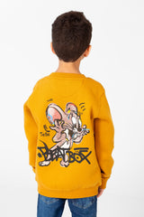 Boy's Printed Sweatshirt With Round Neck And Long Sleeves