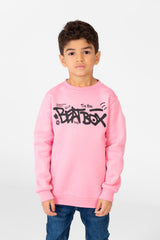 Boy's Printed Sweatshirt With Round Neck And Long Sleeves