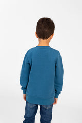 Boy's Round Neck Sweatshirt With A Print On The Front