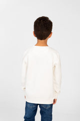 Boy's Round Neck Sweatshirt With A Print On The Front