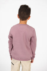 Boy's Crew Neck Sweatshirt With Graphic Print On The Front