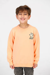 Boy's Crew Neck Panda Print Sweatshirt