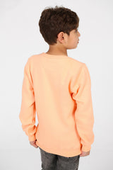 Boy's Round Neck Sweatshirt With Front Graphic Print