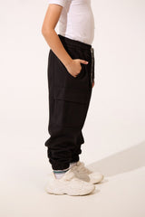 Boy's Oversize Sweatpants With Elastic Waistband And Side Pockets