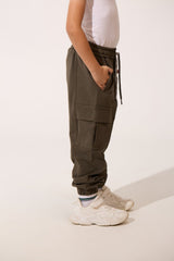 Boy's Oversize Sweatpants With Elastic Waistband And Side Pockets