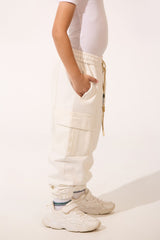 Boy's Oversize Sweatpants With Elastic Waistband And Side Pockets