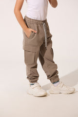 Boy's Oversize Sweatpants With Elastic Waistband And Side Pockets