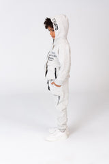 Boy's Padded Front & Sleeves Printed Made Of Comfort Melton Training With Front Pockets