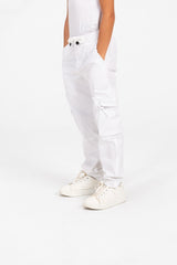 بنطال شروال جبردين كارغو للأولاد مع جيوب