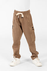 بنطال جاباردين واسع ومريح بقصة عصرية فريدة للأطفال