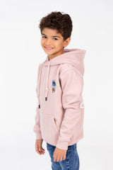 Boy's Hoodie With A Graphic Print And A Kangaroo Pocket On The Front