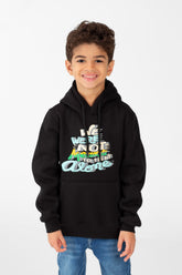 Boy's Hoodie Sweatshirt With Front Print And Long Sleeves