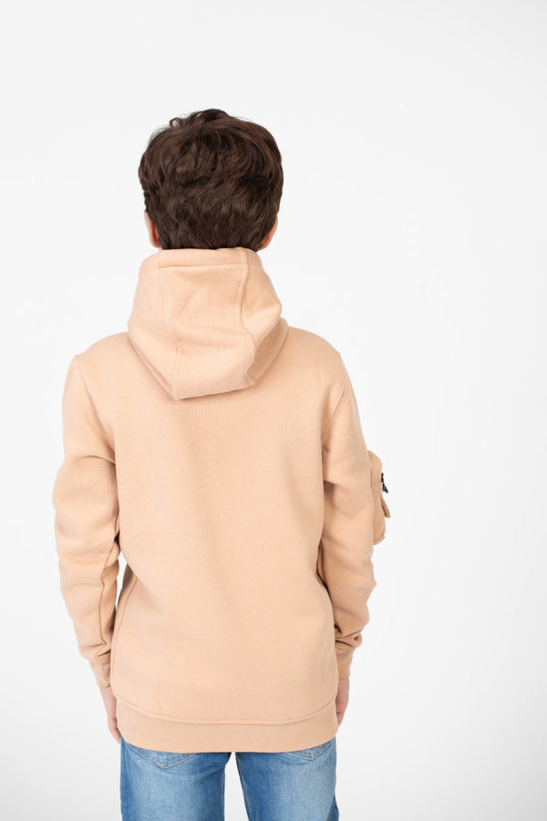 Boy's Hood Sweatshirt With Pocket On The Sleeves
