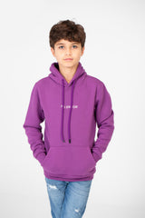 Boy's Melton Hoodie Sweatshirt With Kangaroo Pocket On The Front