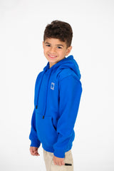 Boy's Basic Hoodie Sweatshirt With Kangaroo Pocket On The Front