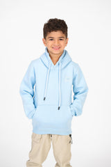 Boy's Basic Hoodie Sweatshirt With Kangaroo Pocket On The Front