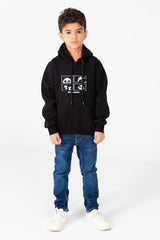Boy's Panda Print Hoodie Sweatshirt With Long Sleeves