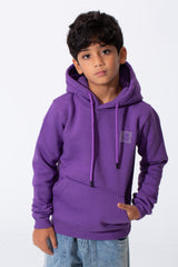 Boy's Slim Fit Hoodie Sweatshirt With A Front Kangaroo Pocket And Long Sleeves
