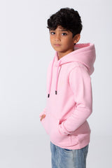 Boy's Slim Fit Hoodie Sweatshirt With A Front Kangaroo Pocket And Long Sleeves