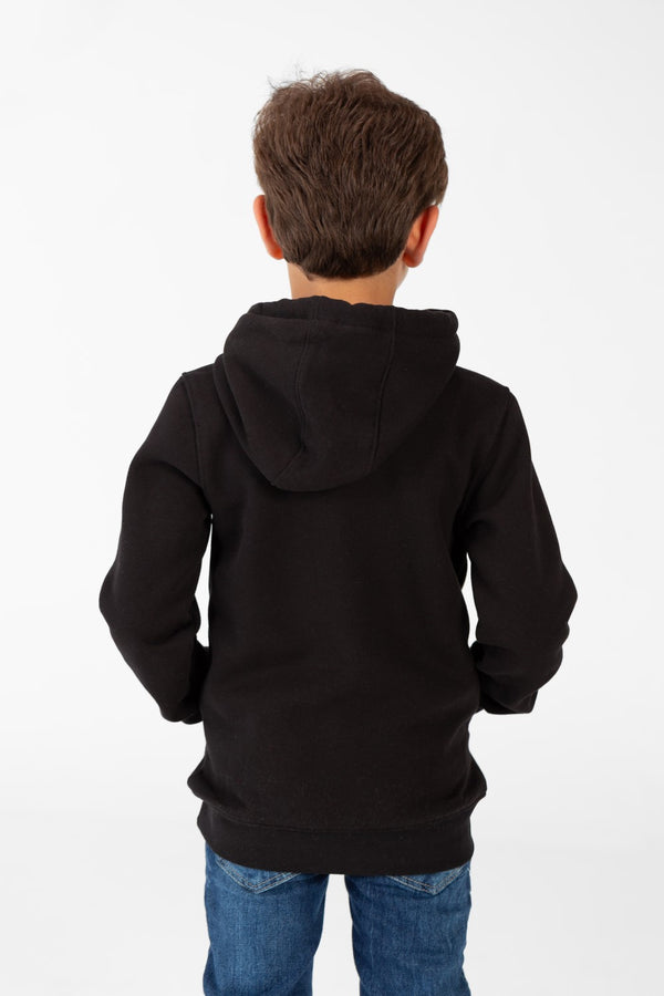 Boy's Sweatshirt With Hood And Print On The Front