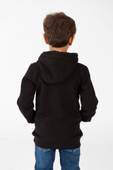 Boy's Sweatshirt With Hood And Print On The Front