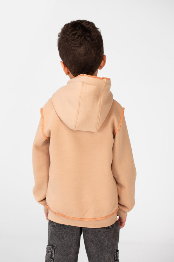 Boy's Milton Printed Hoodie Sweatshirt With A Modern Fit