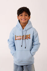 Boy's Oversized Graphic Print Milton Hooded Sweatshirt