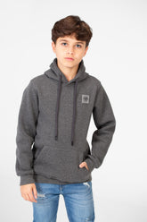 Boy's Basic Tomato Sweatshirt With Kangaroo Pocket