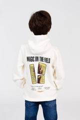 Boy's Tomato Hooded Sweatshirt Printed In Melton Material