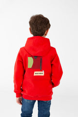 Boy's Sweatshirt With Hood And Print
