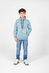 Boy's Hoodie Sweatshirt With Crown Print And Front Pocket