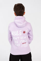 Boy's Hoodie Sweatshirt With Kangaroo Pocket And Print