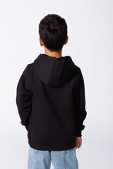 Boy's Tomato Slim Fit Milton Long Sleeves Hoodie Sweatshirt With Front Kangaroo Pocket