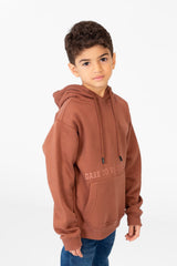 Boy's Hoodie Sweatshirt With Kangaroo Pocket And Long Sleeves