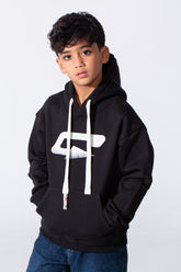 Boy's Oversized Melton Hooded Sweatshirt