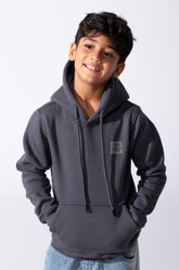 Boy's Tomato Basic Slim Fit Milton Hoodie Sweatshirt With Front Pocket