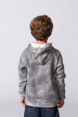Boy's Tie Dye Slim Fit Hoodie Sweatshirt With A Modern Design And Long Sleeves