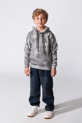 Boy's Tie Dye Slim Fit Hoodie Sweatshirt With A Modern Design And Long Sleeves