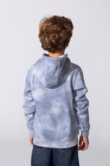 Boy's Tie Dye Slim Fit Hoodie Sweatshirt With A Modern Design And Long Sleeves