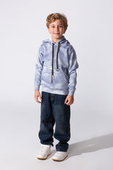 Boy's Tie Dye Slim Fit Hoodie Sweatshirt With A Modern Design And Long Sleeves