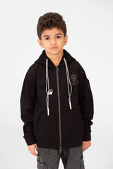 Boy's Basic Hood Sweatshirt With Zippers
