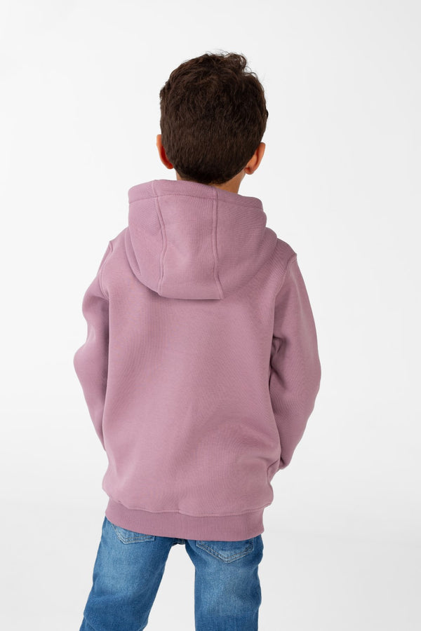 Boy's Sweatshirt With Full Zip And Front Pockets